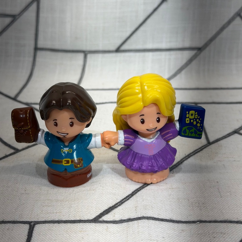 Fisher-Price Little People 2.5" Multicolor Disney Tangled Rapunzel Flynn Rider